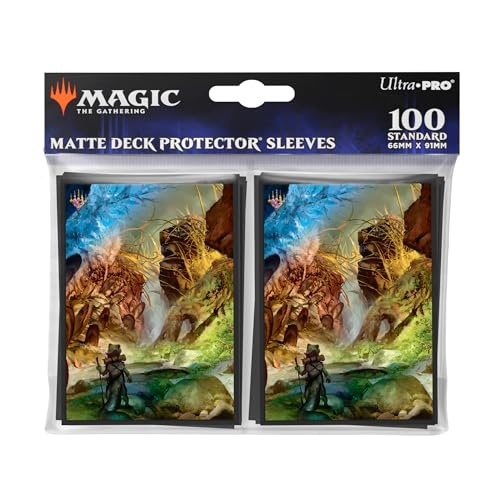 Ultra Pro - Magic the Gathering: Bloomburrow 100ct Deck Protector® MTG Sleeves Featuring Season Lands: Swamp Summer, Protect and Store MTG Cards, Sta
