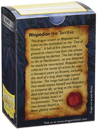 Dragon Shield - Matte Standard Size Sleeves 100pk - Black