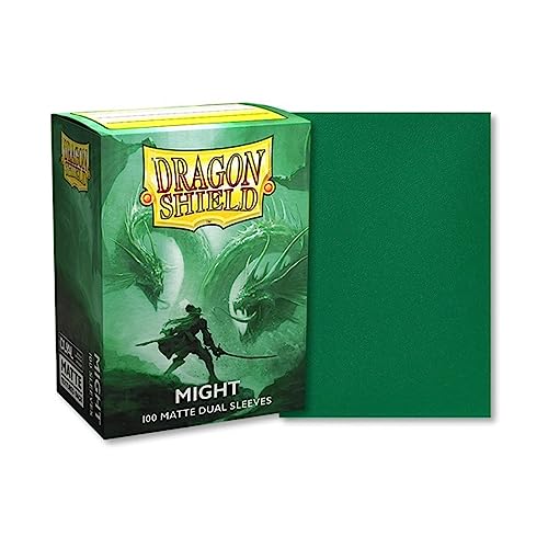 Arcane Tinmen at-15058 Dual Matte Standard Size Sleeves 100pk - Might Green